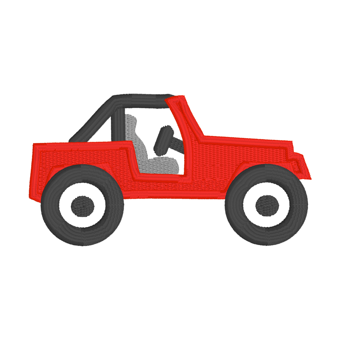 4x4 Off-Road Vehicle // Machine Embroidery Digital File, jeep, off-road, embroidery machine file, pes, Instant Download